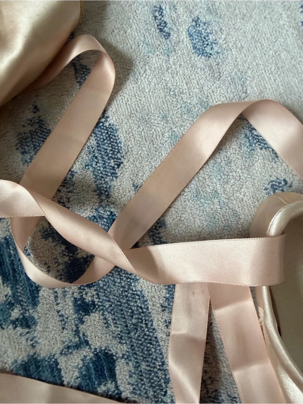 Children's Ballet Slippers in Blush with Yellow Accents - Unbranded